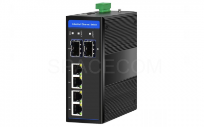 SPACECOM 4+2千兆管理工業交換機